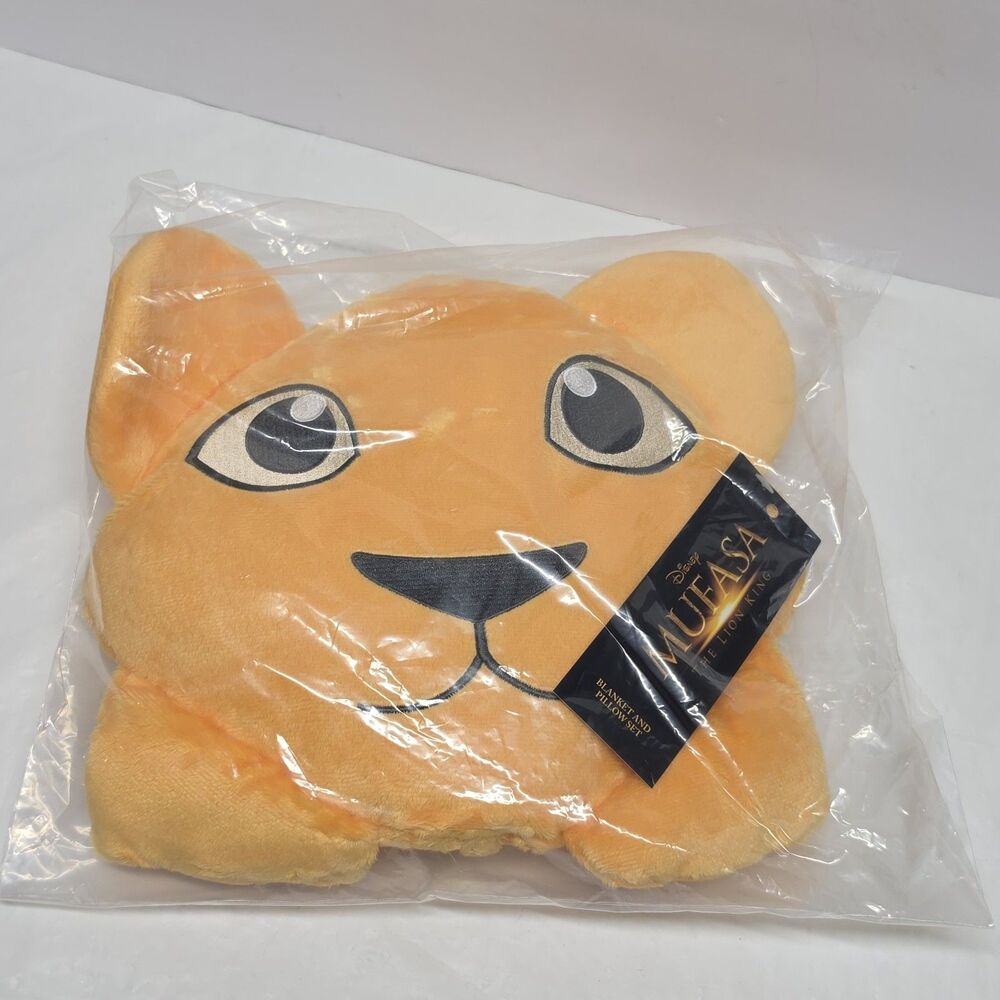 Disney Mufasa The Lion King Blanket & Pillow Set Cinema Exclusive New NWT